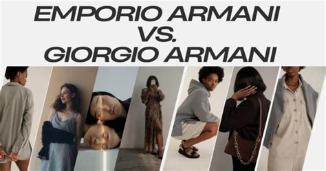 what's the difference between emporio armani and giorgio armani